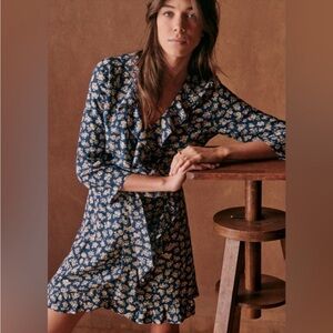 Sezane Asianne Wrap Dress